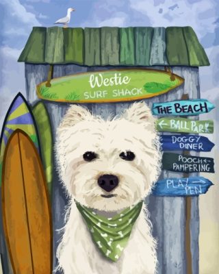 Westie Dog Paint By Number