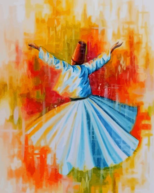 Whirling Dervish Paint By Number