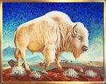 White Buffalo Animal Paint By Number