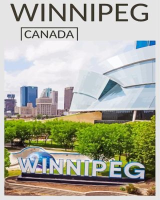 Winnipeg City Poster paint by numbers
