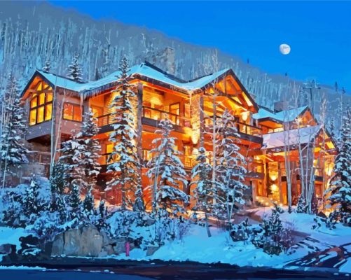 Winter Snow Telluride Paint By Number