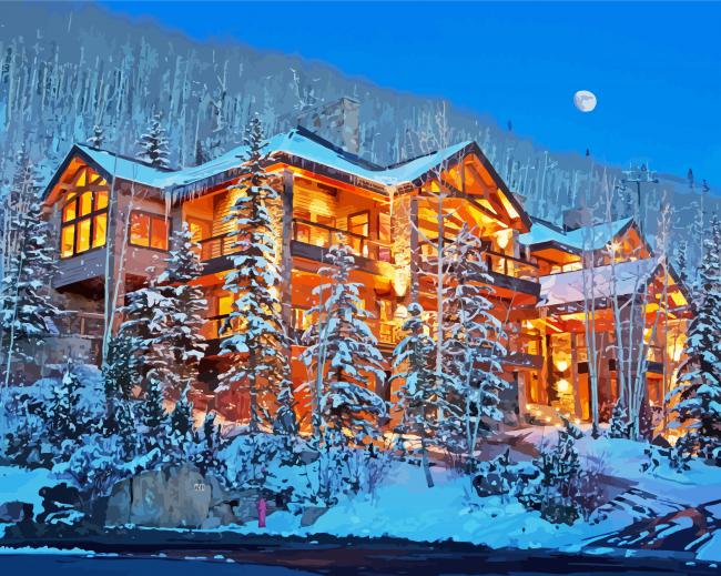 Winter Snow Telluride Paint By Number