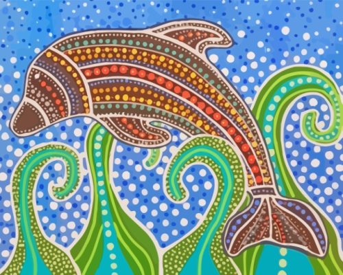 Aboriginal Dolphins Paint By Number