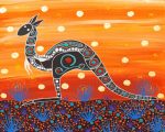 Aboriginal Australian Kangaroo Art Paint By Number