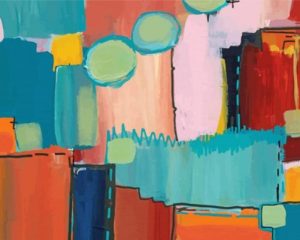 Abstract Mid Century Art Paint By Numbers
