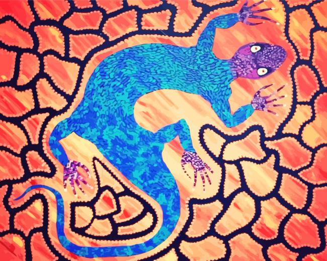 Aboriginal Goanna Paint By Number