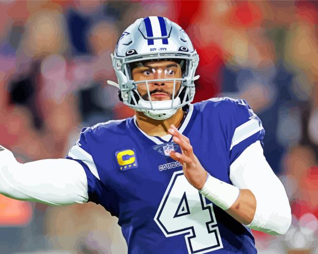 Dak Prescott Paint By Number