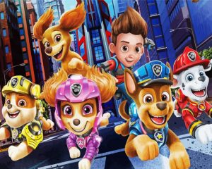 Aesthetic Paw Patrol Art Paint By Number
