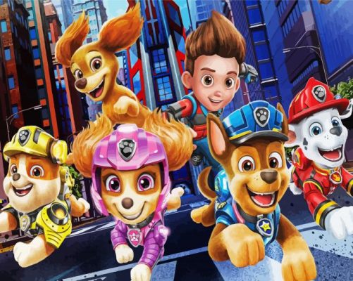 Aesthetic Paw Patrol Art Paint By Number
