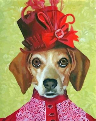 Aesthetic Victorian Dog Paint By Number