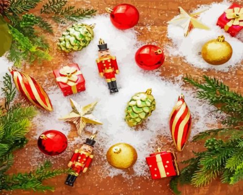 Aesthetic Christmas Ornaments Paint By Number