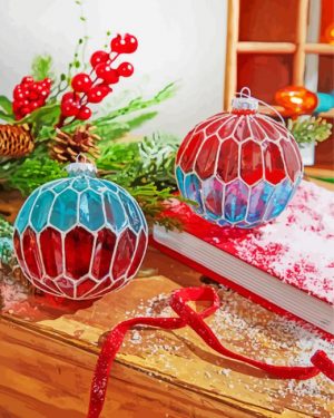 Christmas Ornaments Decoration Paint By NumbersChristmas Ornaments Decoration Paint By Number