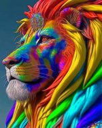 Aesthetic Colorful Lion Art Paint By Numbers