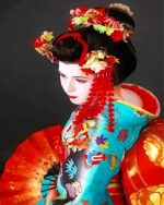 Japanese Geisha Paint By Numbers