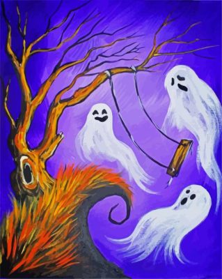 Ghosts Art Paint By Numbers