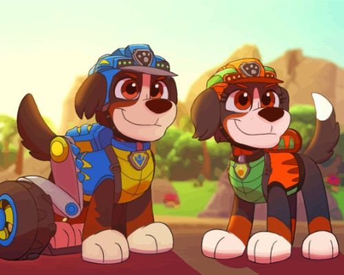 Aesthetic Paw Patrol Paint By Number