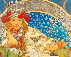 Alphonse Mucha Princezna Hyacinta Paint By Numbers