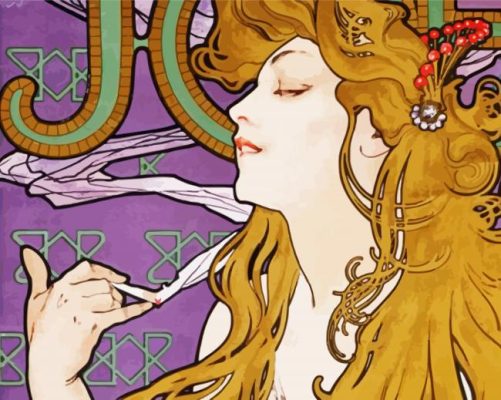 Affichiste De Lart Nouveau Et Artiste Engage Paint By Numbers