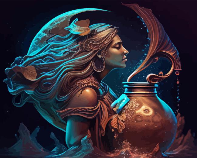 Aquarius Lady Paint By Numbers