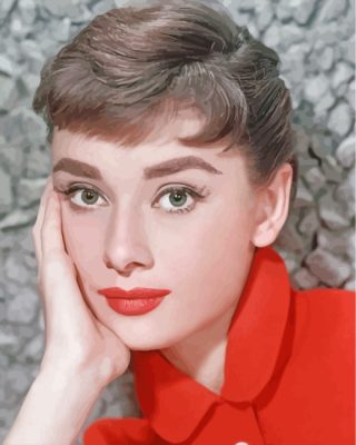 Audrey Hepburn Actress Paint By Number