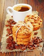 Black Coffee And Cookies Paint By Number