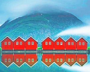 Boathouses Sunndalsora Paint By Numbers
