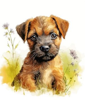 Terrier Soldier Puppy Paint By Number