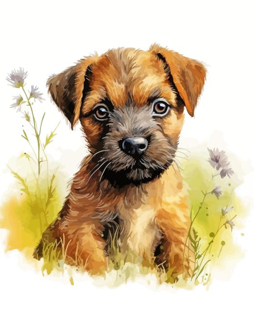 Terrier Soldier Puppy Paint By Number