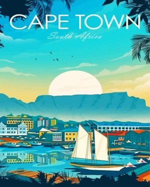 Cape Town Poster Paint By Number