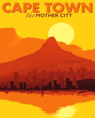 Cape Town Sunset Paint By Number