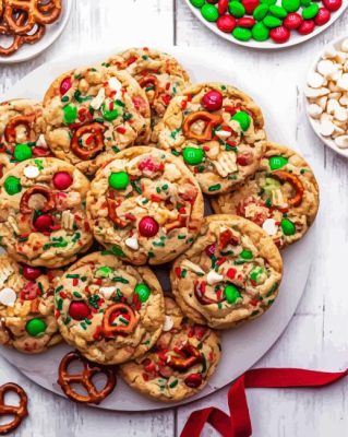 Aesthetic Christmas Cookies Paint By Number