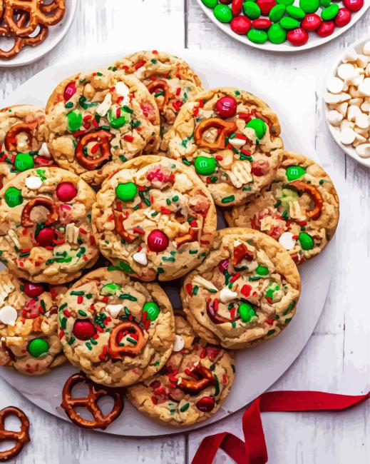 Aesthetic Christmas Cookies Paint By Number