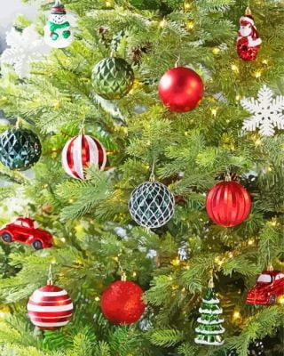 Xmas embellishments Paint By Number