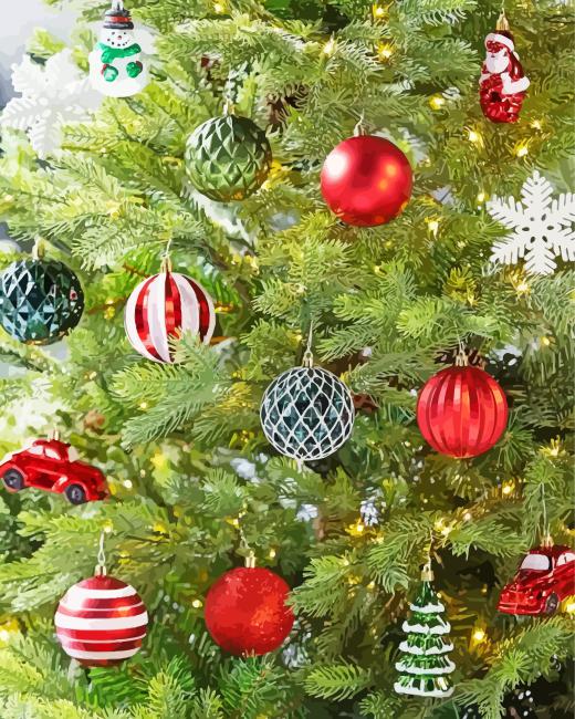 Xmas embellishments Paint By Number