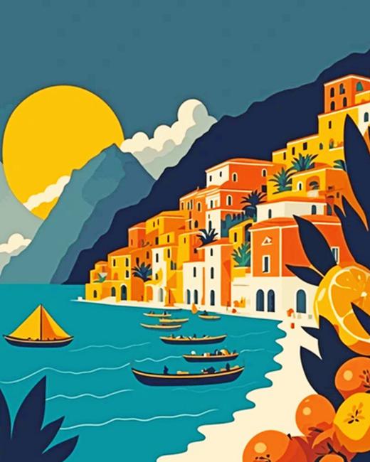Cinique Terre Italy Europe Paint By Number