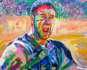 Colorful Russell Crowe Paint By Number