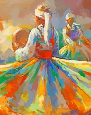 Colorful Sufi Men Paint By Number