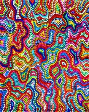 Colorful Aboriginal Art Paint By Number
