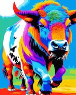 Colorful Buffalo Paint By Number