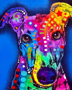 Colorful Greyhound Paint By Numbers