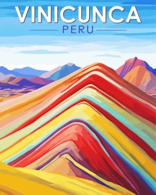 Colorful Mountain Peru Paint By Number