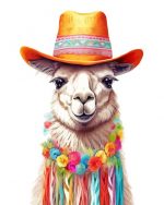 Cool Alpaca Paint By Number