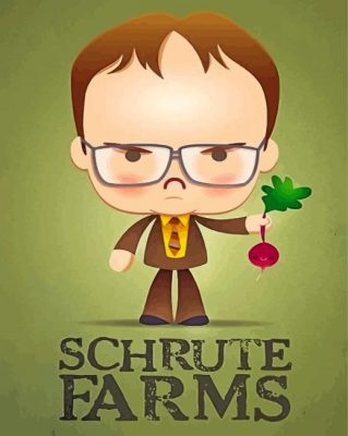 Cute Dwight Schrute Paint By Number