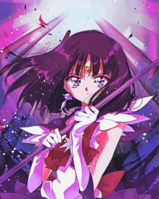 Cute Sailor Saturn Paint By Number