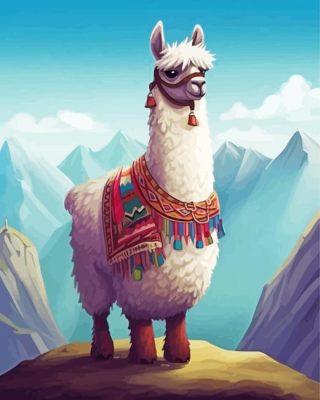 Cute Alpaca Paint By Number