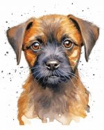 Cute Terrier Soldier Paint By Number