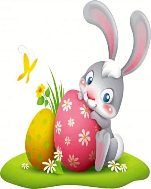 Cute Easter Bunny Paint By Number