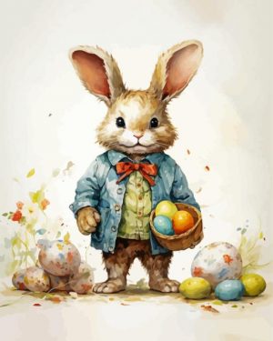 Stylish Easter Bunny Paint By Number