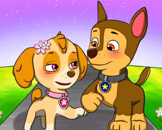 Cute Paw Patrol Paint By Number
