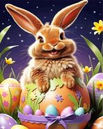 Fluffy Easter Bunny Paint By Number
